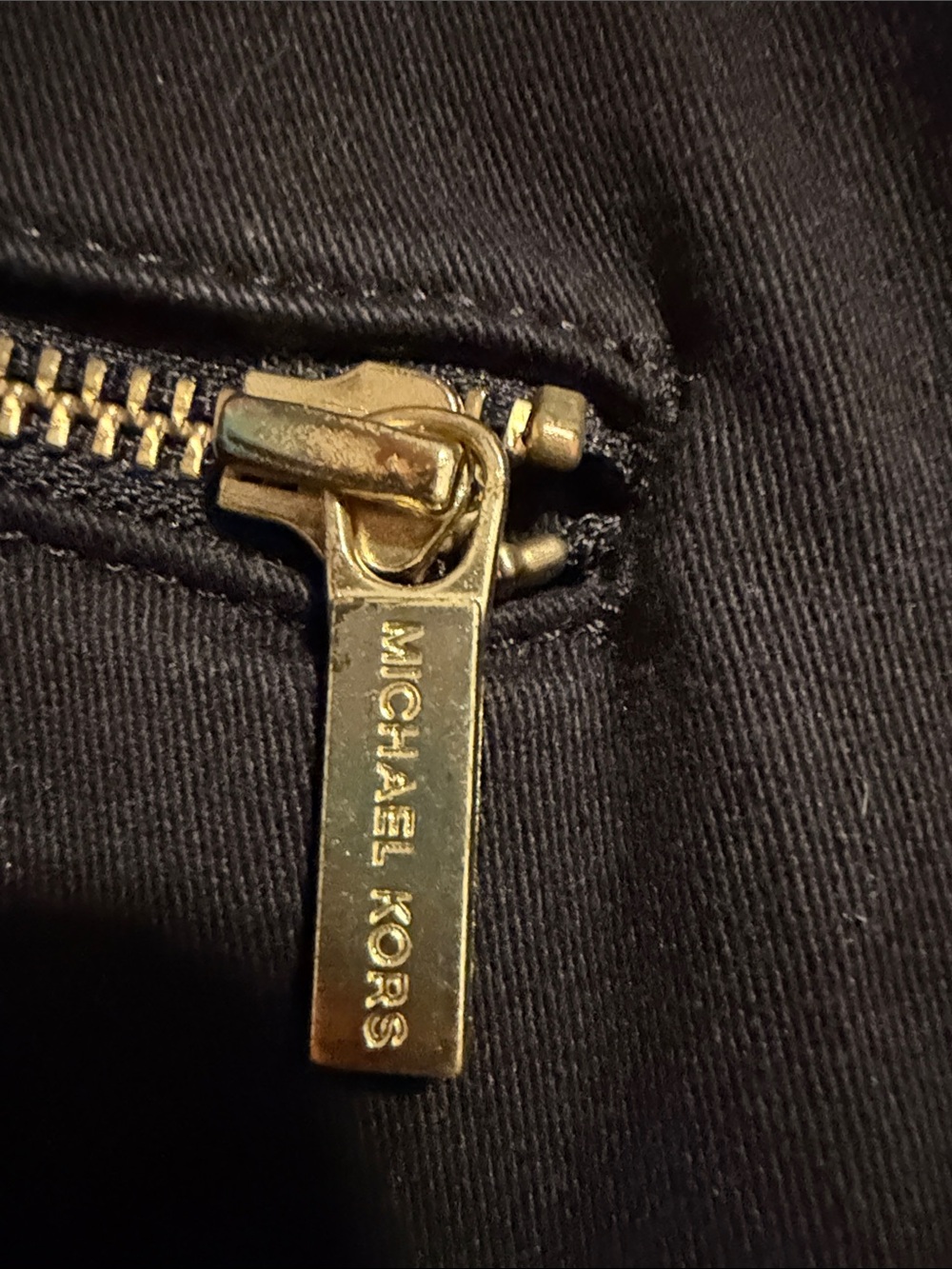 Michael Kors Black Pants with Gold Logo plus size - Picture 3 of 6